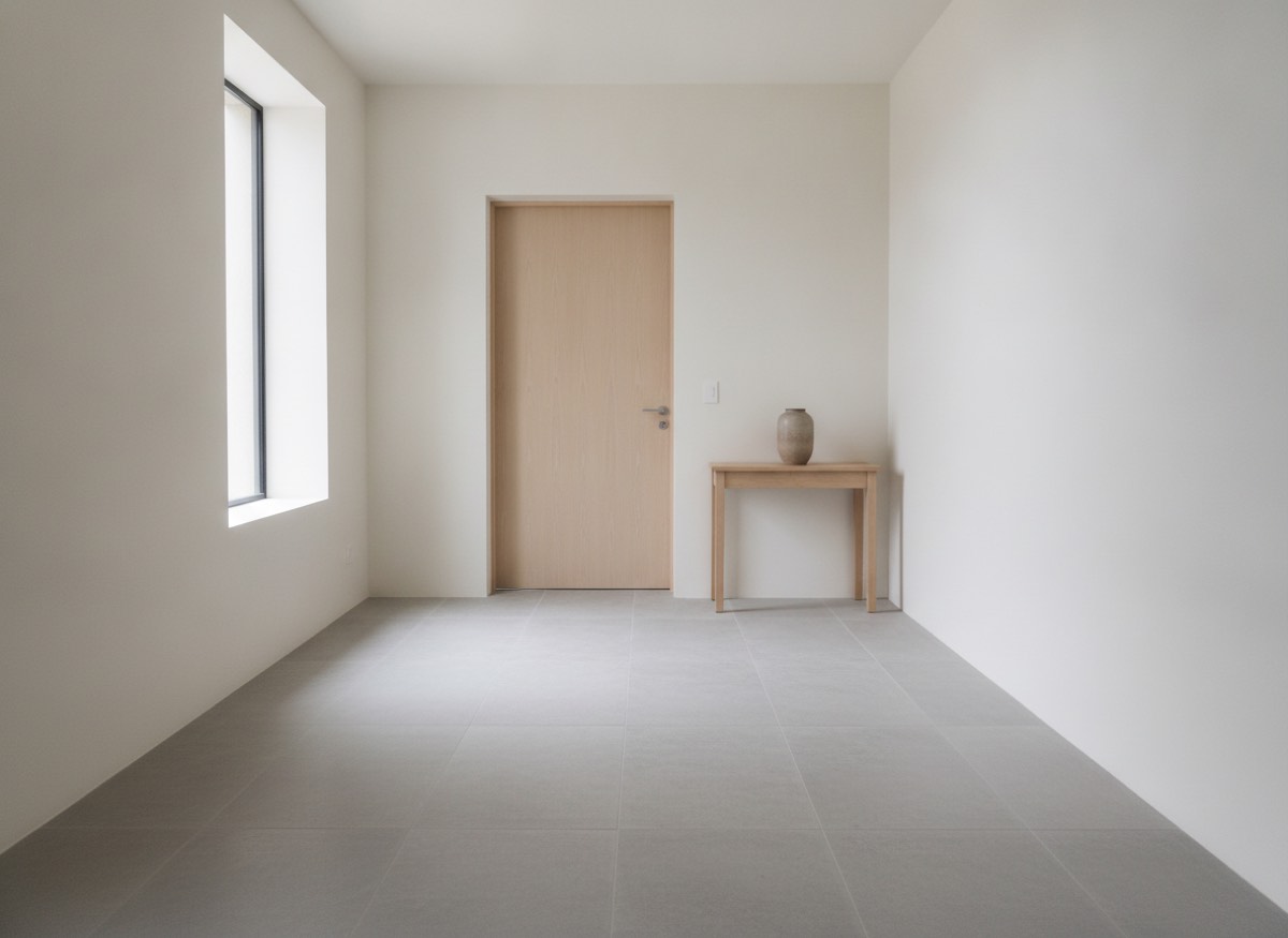 Entryway floor, before and after, before